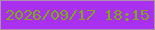 文字の大きさ：5、枠の色：b08eae、背景の色：a930ef、文字の色：7bab0f 無料ブログパーツのブログ時計