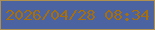 文字の大きさ：5、枠の色：b0904e、背景の色：4b63a0、文字の色：a76e09 無料ブログパーツのブログ時計