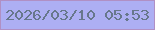文字の大きさ：4、枠の色：b090c4、背景の色：adaff3、文字の色：67778c 無料ブログパーツのブログ時計