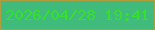 文字の大きさ：5、枠の色：b09d3e、背景の色：40bb7b、文字の色：36e02f 無料ブログパーツのブログ時計