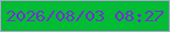 文字の大きさ：1、枠の色：b0a3d1、背景の色：02bc35、文字の色：7131d3 無料ブログパーツのブログ時計