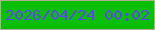 文字の大きさ：1、枠の色：b0af91、背景の色：0bbf09、文字の色：5c46f1 無料ブログパーツのブログ時計