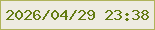 文字の大きさ：2、枠の色：b0b35b、背景の色：eeebe1、文字の色：647b13 無料ブログパーツのブログ時計