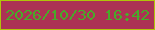 文字の大きさ：5、枠の色：b0c509、背景の色：ac3254、文字の色：48aa29 無料ブログパーツのブログ時計