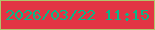 文字の大きさ：2、枠の色：b0c56b、背景の色：e23444、文字の色：06b988 無料ブログパーツのブログ時計