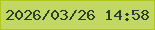 文字の大きさ：1、枠の色：b0c71b、背景の色：c3d765、文字の色：2d3d2e 無料ブログパーツのブログ時計