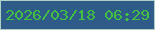 文字の大きさ：4、枠の色：b0d0c7、背景の色：2e5b87、文字の色：42c043 無料ブログパーツのブログ時計