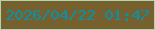 文字の大きさ：2、枠の色：b0d3b0、背景の色：76612e、文字の色：0991a9 無料ブログパーツのブログ時計