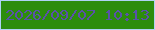 文字の大きさ：4、枠の色：b0d3f4、背景の色：2c8d0c、文字の色：5952a9 無料ブログパーツのブログ時計