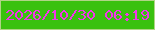 文字の大きさ：3、枠の色：b0d487、背景の色：39c10f、文字の色：f236ea 無料ブログパーツのブログ時計