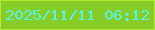 文字の大きさ：2、枠の色：b0eb2f、背景の色：88cd27、文字の色：53f6e5 無料ブログパーツのブログ時計