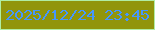 文字の大きさ：5、枠の色：b0eda4、背景の色：91950c、文字の色：4697fd 無料ブログパーツのブログ時計