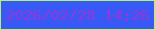 文字の大きさ：1、枠の色：b0f666、背景の色：3959f7、文字の色：9337da 無料ブログパーツのブログ時計
