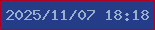 文字の大きさ：2、枠の色：b10026、背景の色：253d88、文字の色：97b0cd 無料ブログパーツのブログ時計