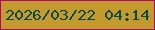 文字の大きさ：5、枠の色：b10868、背景の色：c29a2d、文字の色：094a46 無料ブログパーツのブログ時計