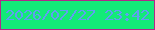 文字の大きさ：5、枠の色：b12889、背景の色：13ea78、文字の色：5f9ef0 無料ブログパーツのブログ時計