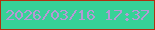 文字の大きさ：5、枠の色：b1310f、背景の色：37d297、文字の色：b698d5 無料ブログパーツのブログ時計