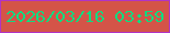 文字の大きさ：1、枠の色：b134c5、背景の色：d45448、文字の色：0ddc80 無料ブログパーツのブログ時計