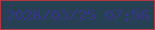 文字の大きさ：5、枠の色：b13743、背景の色：264054、文字の色：393488 無料ブログパーツのブログ時計