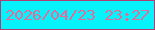 文字の大きさ：1、枠の色：b13e73、背景の色：06f3fb、文字の色：e66a9b 無料ブログパーツのブログ時計