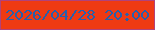 文字の大きさ：3、枠の色：b1427b、背景の色：ef3a13、文字の色：285fab 無料ブログパーツのブログ時計