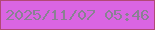 文字の大きさ：5、枠の色：b14975、背景の色：da65e2、文字の色：8a8193 無料ブログパーツのブログ時計
