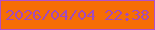 文字の大きさ：5、枠の色：b14fca、背景の色：f66d05、文字の色：a34abc 無料ブログパーツのブログ時計