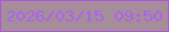 文字の大きさ：2、枠の色：b154e5、背景の色：a58d9a、文字の色：ad60f1 無料ブログパーツのブログ時計