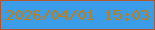 文字の大きさ：1、枠の色：b1562f、背景の色：3b9ce8、文字の色：c27d12 無料ブログパーツのブログ時計