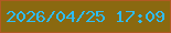 文字の大きさ：4、枠の色：b15924、背景の色：8a6910、文字の色：2dbdf8 無料ブログパーツのブログ時計
