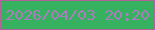 文字の大きさ：2、枠の色：b16399、背景の色：36b160、文字の色：ac7dbc 無料ブログパーツのブログ時計