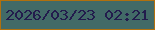文字の大きさ：5、枠の色：b1700e、背景の色：426a67、文字の色：231c4d 無料ブログパーツのブログ時計