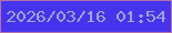 文字の大きさ：2、枠の色：b170ac、背景の色：4633ee、文字の色：9da3cc 無料ブログパーツのブログ時計