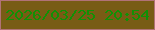 文字の大きさ：2、枠の色：b17277、背景の色：785c15、文字の色：119105 無料ブログパーツのブログ時計
