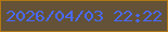 文字の大きさ：2、枠の色：b17814、背景の色：635238、文字の色：4a69f9 無料ブログパーツのブログ時計