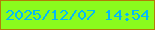 文字の大きさ：4、枠の色：b17e07、背景の色：8afc1d、文字の色：02baf4 無料ブログパーツのブログ時計
