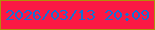 文字の大きさ：2、枠の色：b18f09、背景の色：fb1944、文字の色：1570d4 無料ブログパーツのブログ時計