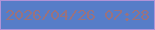文字の大きさ：5、枠の色：b193d8、背景の色：577dc8、文字の色：9a727e 無料ブログパーツのブログ時計