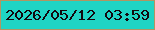 文字の大きさ：5、枠の色：b19561、背景の色：1fd4c4、文字の色：12080e 無料ブログパーツのブログ時計