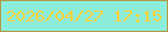 文字の大きさ：1、枠の色：b1983c、背景の色：8cecda、文字の色：fecf39 無料ブログパーツのブログ時計