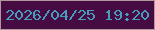 文字の大きさ：2、枠の色：b19899、背景の色：460b43、文字の色：489dbc 無料ブログパーツのブログ時計