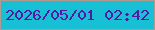文字の大きさ：3、枠の色：b19a90、背景の色：17c0d4、文字の色：5319a5 無料ブログパーツのブログ時計