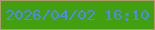文字の大きさ：4、枠の色：b19b6e、背景の色：42a00e、文字の色：4c88f6 無料ブログパーツのブログ時計