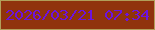 文字の大きさ：2、枠の色：b19f59、背景の色：90330d、文字の色：6d13dd 無料ブログパーツのブログ時計
