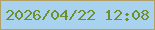 文字の大きさ：3、枠の色：b1a167、背景の色：a8d2ee、文字の色：718f29 無料ブログパーツのブログ時計