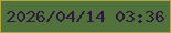 文字の大きさ：2、枠の色：b1a73f、背景の色：51713d、文字の色：2e1840 無料ブログパーツのブログ時計
