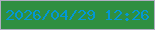 文字の大きさ：2、枠の色：b1aec3、背景の色：2f8f41、文字の色：0397d5 無料ブログパーツのブログ時計