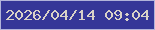 文字の大きさ：3、枠の色：b1b3da、背景の色：353698、文字の色：d8d1c8 無料ブログパーツのブログ時計