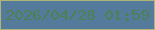 文字の大きさ：3、枠の色：b1b477、背景の色：547a9c、文字の色：4e8152 無料ブログパーツのブログ時計
