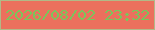 文字の大きさ：4、枠の色：b1b987、背景の色：eb705d、文字の色：7bc55b 無料ブログパーツのブログ時計